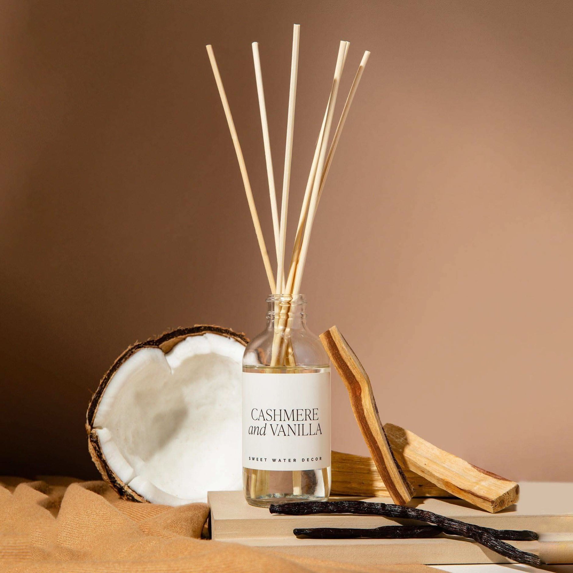 Cashmere and Vanilla Clear Reed Diffuser - SwagglyLife Home & Fashion